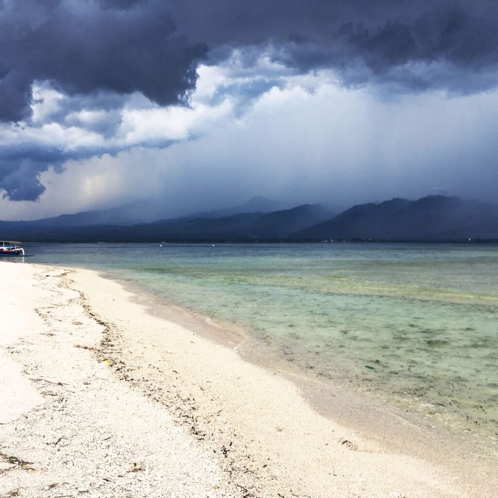 Golden sands and azure waters await at the stunning beaches of Gili Trawangan, offering a paradise escape for sun-seekers.